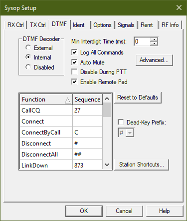 echolink receiver settings